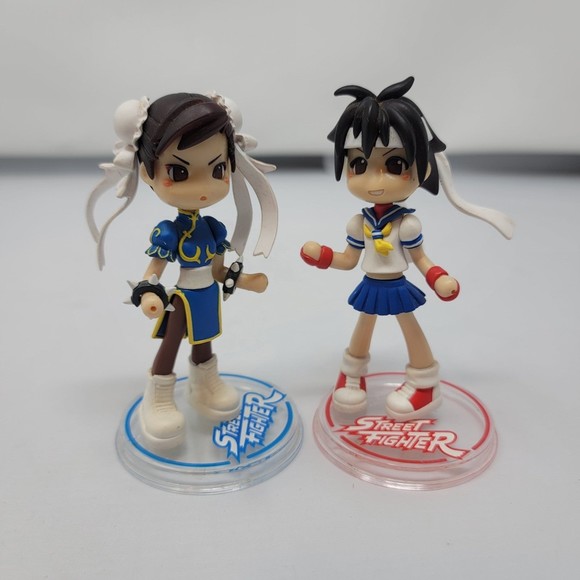 Street Fighter Capcom Video Game Figure Chun Li Sakura Pinky GSI Vance Project - Picture 2 of 11